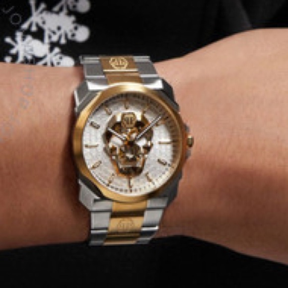 🎉SOLD🎉 PHILIP PLEIN
The Skull King Quartz Silver Dial Two-Tone Men's Watch - Picture 12 of 12